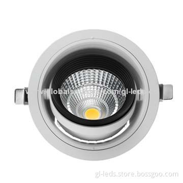 High-lumen 5-year Warranty 30W Rotatable LED Downlight with RoHS Directive-compliant